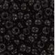 Miyuki seed beads 6/0 - Opaque black 6-401